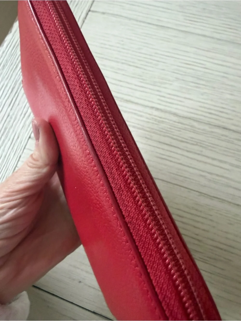 CHANEL CC Logo Zip Around Wallet